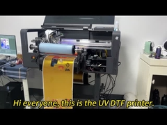 A3 UV DTF Printer 140kg وزن ناخالص جوهر رنگدانه UV